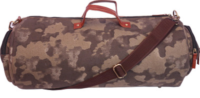Jhola Basta anvas Travel Duffel Bag(Brown, Black), Black;brown