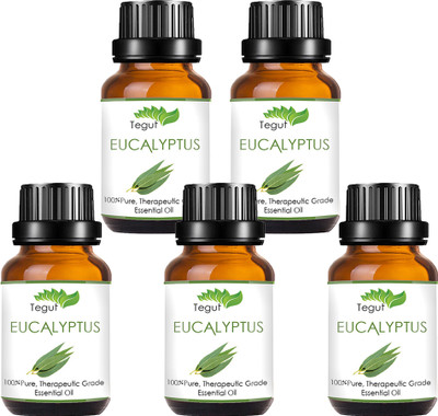 Tegut Pure Eucalyptus Essential Oil, (18 ml) (Pack of 5)(18 ml)
