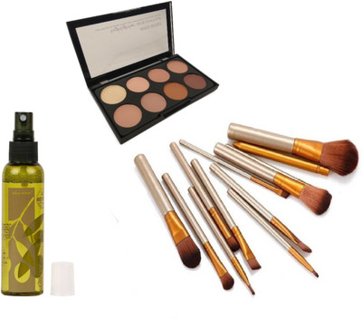 Miss Boss kb Olive Oil Makeup Fixer Primer - 120 ml and kb concealer kit + naked golden brushes (pack of 12) combo(Set of 3)
Miss Boss kb Olive Oil Makeup Fixer Primer - 120 ml and kb concealer kit + naked golden brushes (pack of 12) combo(Set of 3)