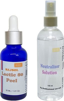 REJSOL Lactic 80 Peel Lactic Acid 80% 30ml with 100 ml Neutralizer 30 ml