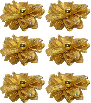 Confidence Hair Flower Pins Set Of 6 Pcs For Kids And Adults Function Party Use Artificial Flower Hair Clips Hair Accessory Set(Gold)
Confidence Hair Flower Pins Set Of 6 Pcs For Kids And Adults Function Party Use Artificial Flower Hair Clips Hair Accessory Set(Gold)