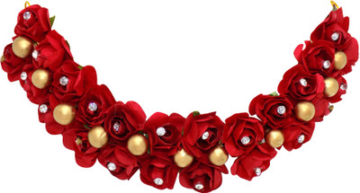 MORGES Hair Gajra For South Indian Wedding & Kuchipudi Dancing Flower Veni For Women Hair Accessory Set(Red)
MORGES Hair Gajra For South Indian Wedding & Kuchipudi Dancing Flower Veni For Women Hair Accessory Set(Red)