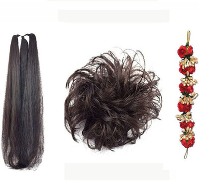 GadinFashion Pack of 3 Hair Accessories( Black Prandi, Gajra, Brown Rubber Juda) for Women/ Girls for Festive / Hair Styling Hair Accessory Set(Multicolor)
GadinFashion Pack of 3 Hair Accessories( Black Prandi, Gajra, Brown Rubber Juda) for Women/ Girls for Festive / Hair Styling Hair Accessory Set(Multicolor)