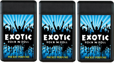 Exotic ROCK N ROLL 3 PACK LONG LASTING POCKET PERFUMES Perfume - 60 ml(For Men & Women)