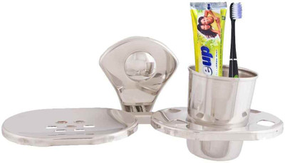 McLION Tumbler Holder with Soap Dish, Toothbrush Holder, Soap Dish, Toothbrush Stand, Bathroom Accessories(Glossy Finish, Stainless Steel)
McLION Tumbler Holder with Soap Dish, Toothbrush Holder, Soap Dish, Toothbrush Stand, Bathroom Accessories(Glossy Finish, Stainless Steel)