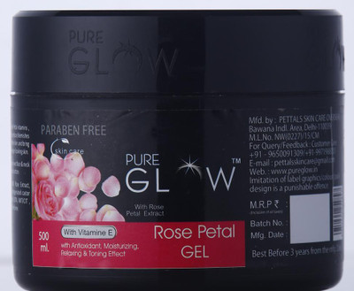 PURE GLOW ROSE PETAL FACIAL GEL(500 ml)