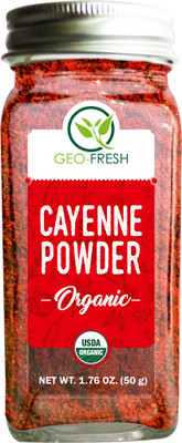 Geo-Fresh Organic Cayenne (Chilli) Powder 50g - USDA Certified(50 g)
Geo-Fresh Organic Cayenne (Chilli) Powder 50g - USDA Certified(50 g)