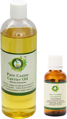 R V Essential Castor Carrier Oil (100ml) and Lavender Essential Oil (10ml)- 100% Pure & Natural(110 ml)
R V Essential Castor Carrier Oil (100ml) and Lavender Essential Oil (10ml)- 100% Pure & Natural(110 ml)