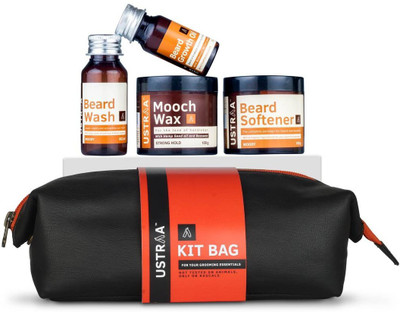 Ustraa Beard Care Grooming Kit with free Travel Bag- Beard Growth Oil (35ml), Beard Wash Woody (60ml), Mooch Wax - Strong Hold (100gm) & Beard Softener Woody (100gm)(Set of 5)
Ustraa Beard Care Grooming Kit with free Travel Bag- Beard Growth Oil (35ml), Beard Wash Woody (60ml), Mooch Wax - Strong Hold (100gm) & Beard Softener Woody (100gm)(Set of 5)