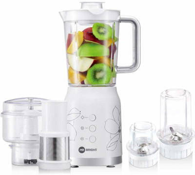 MR BRIGHT MR-JG022 250 Juicer Mixer Grinder(White, 3 Jars)