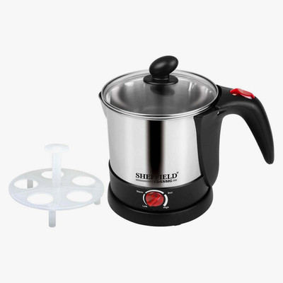 Sheffield SH-7008 Noodle maker Electric Kettle (Silver & Black) Electric Kettle(1.8 L, Black)