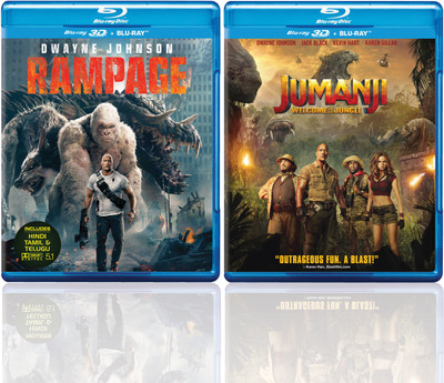 Rampage & Jumanji: Welcome to the Jungle (Blu-ray 3D + Blu-ray)(Blu-ray English)