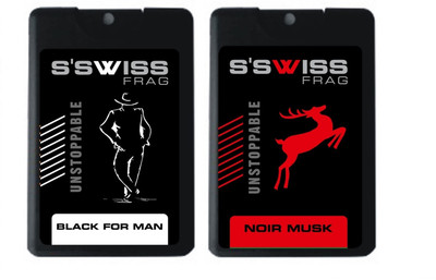 S'SWISS BLACK FOR MEN & NOIR MUSK COMBO POCKET PERFUME (PACK OF 2) Perfume - 40 ml(For Men & Women)
S'SWISS BLACK FOR MEN & NOIR MUSK COMBO POCKET PERFUME (PACK OF 2) Perfume - 40 ml(For Men & Women)