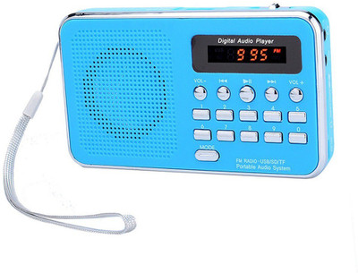 CRETO BT-SM74 Portable Radio/Fm Support Aux, USB & SD card FM Radio(Blue)