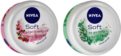 Nivea Soft Light Moisturizer Chilled Mint & Berry Blossom With Vitamin E & Jojoba Oil(200 ml) 
Nivea Soft Light Moisturizer Chilled Mint & Berry Blossom With Vitamin E & Jojoba Oil(200 ml)