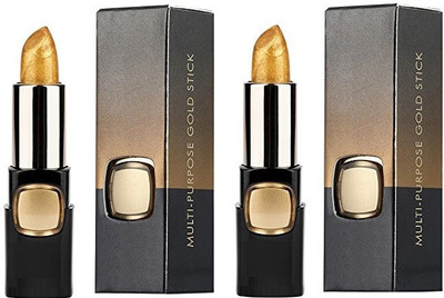 ADJD PERFECT SHINY MULTIPURPOSE USES CRAYON GOLDEN LIPSTICK(GOLDEN)