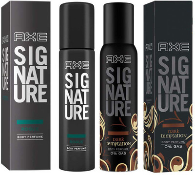 AXE SIGNATURE ROGUE + DARK Temptation Perfume Body Spray - For Men(244 ml, Pack of 2)
AXE SIGNATURE ROGUE + DARK Temptation Perfume Body Spray - For Men(244 ml, Pack of 2)