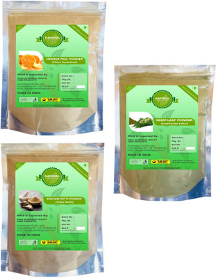 Fedele Neem Powder,Orange Peel Powder,Multani Mitti For Skin care Naturally combo 3 packge(100Gm Each)(300 g)
Fedele Neem Powder,Orange Peel Powder,Multani Mitti For Skin care Naturally combo 3 packge(100Gm Each)(300 g)