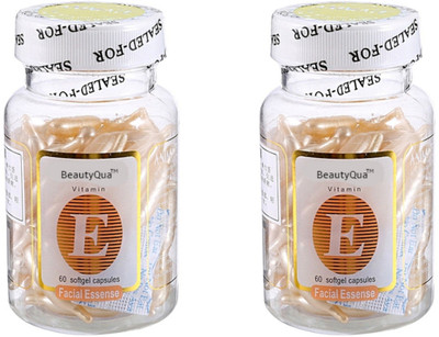 BeautyQua Combo Offer Facial Essence Oil Vitamin E Capsules Good for Normal to Dry Skin(60 ml)
BeautyQua Combo Offer Facial Essence Oil Vitamin E Capsules Good for Normal to Dry Skin(60 ml)