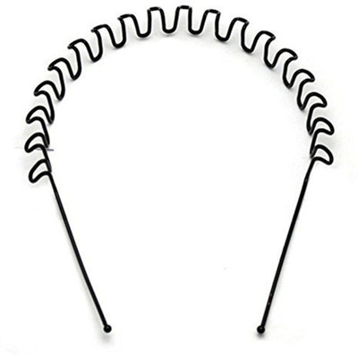 higadget Zig Zag Hair band For Men and Women, Fashion Hair Band(Black)