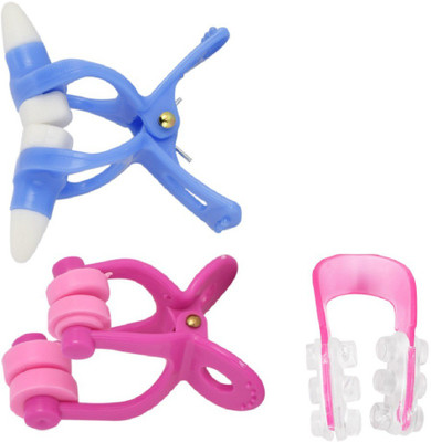 SRS 3Pcs Silicone Clamp Nose Clip Nose Shaper(Pack of 3)