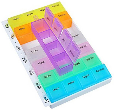 Nuestra Plastic Medicine Box Organiser with Tray Medication Planner Medicine Pill Box(Multicolor)
Nuestra Plastic Medicine Box Organiser with Tray Medication Planner Medicine Pill Box(Multicolor)