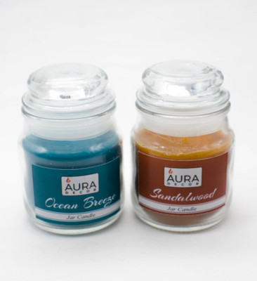 AuraDecor Pack of 2 Fragrance Jar Candles Ocean Breeze & Sandal Wood, Burning Time 30 hours(90 g)
AuraDecor Pack of 2 Fragrance Jar Candles Ocean Breeze & Sandal Wood, Burning Time 30 hours(90 g)