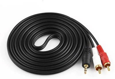 SMC TV-out Cable 3 Meter Stereo AUX 3.5mm male Jack to 2 Male Speaker Amplifier Connect RCA Audio Video Cable(Black, For Home Theater, 3 m)
SMC TV-out Cable 3 Meter Stereo AUX 3.5mm male Jack to 2 Male Speaker Amplifier Connect RCA Audio Video Cable(Black, For Home Theater, 3 m)