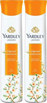 Yardley London Imperial Sandalwood Perfumed Deo 150ml Body Mist - For Women(150 ml, Pack of 2)
Yardley London Imperial Sandalwood Perfumed Deo 150ml Body Mist - For Women(150 ml, Pack of 2)