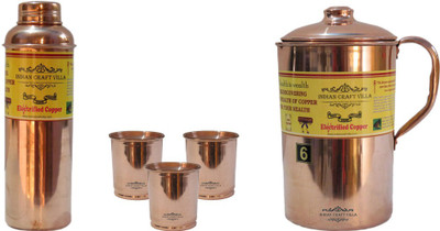 Indian Craft Villa Water Jug Set(3.7 L, Pack of 5)
