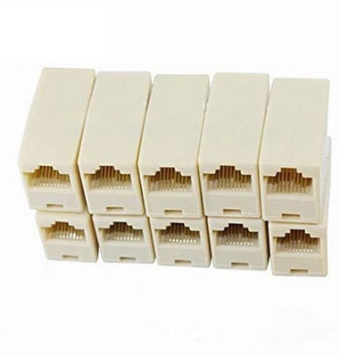 Tech-X RJ45 8P8C Female to Female Network Lan Cable Coupler Adapter Connector Pack of 10 Lan Adapter(1000 Mbps)
Tech-X RJ45 8P8C Female to Female Network Lan Cable Coupler Adapter Connector Pack of 10 Lan Adapter(1000 Mbps)