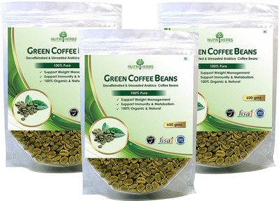Nutriherbs Green Coffee Beans - 200 gm - (Pack of 4) Roast & Ground Coffee(3 x 266.67 g, Green Coffee Flavoured)
Nutriherbs Green Coffee Beans - 200 gm - (Pack of 4) Roast & Ground Coffee(3 x 266.67 g, Green Coffee Flavoured)