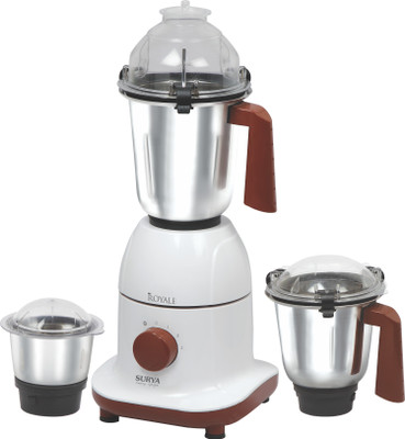 SURYA ROSHNI LIMITED ROYALE 750 750 Mixer Grinder(Brown, 3 Jars)