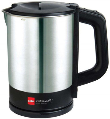 Cello Quick Boil Electric Kettle(0.5 L, Silver)