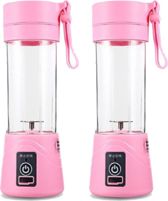 GORICH Pack of 2 Fruit Mixing Machine Personal Size Rechargeable USB Juice Blender and Mixer (Pink) 450 Juicer Mixer Grinder(Pink, 2 Jars)
GORICH Pack of 2 Fruit Mixing Machine Personal Size Rechargeable USB Juice Blender and Mixer (Pink) 450 Juicer Mixer Grinder(Pink, 2 Jars)