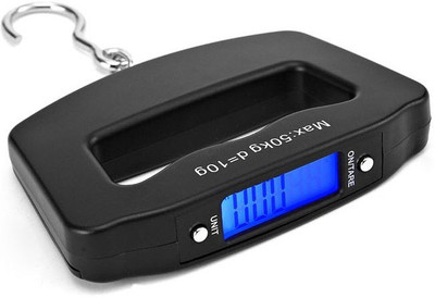 OFIXO Portable Mini Digital Hand Held 50 Kg 10 g Fish Hook Hanging Scale Electronic Weighting Luggage Scale Blue LED Display Weighing Scale(Black)
OFIXO Portable Mini Digital Hand Held 50 Kg 10 g Fish Hook Hanging Scale Electronic Weighting Luggage Scale Blue LED Display Weighing Scale(Black)