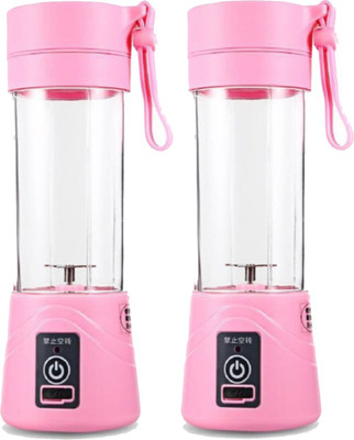 GORICH Pack of 2 Mini Portable USB Rechargeable Battery Juice Blender Smoothie Maker Lemon vegetables (Pink) 450 Juicer Mixer Grinder(Pink, 2 Jars)
GORICH Pack of 2 Mini Portable USB Rechargeable Battery Juice Blender Smoothie Maker Lemon vegetables (Pink) 450 Juicer Mixer Grinder(Pink, 2 Jars)