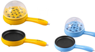 Nuestra Pack of 2 Multifunctional Electric Frying Pan with Egg Steamer Egg Cooker(7 Eggs)
Nuestra Pack of 2 Multifunctional Electric Frying Pan with Egg Steamer Egg Cooker(7 Eggs)