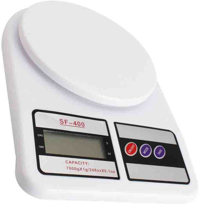 13-HI-13 Electronic Digital 10 Kg Weight Scale Lcd Kitchen Weight Scale Machine Weighing Scale(White)