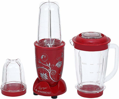 Wonderchef WCHNB009 400 Mixer Grinder(Red, 3 Jars)
