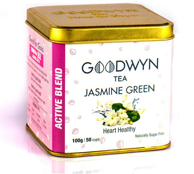 Goodwyn Jasmine Green Tea, Green Tea with Jasmine Blossoms, 100 Grams, Makes 50 Cups Jasmine Jasmine Tea Box(100 g)
Goodwyn Jasmine Green Tea, Green Tea with Jasmine Blossoms, 100 Grams, Makes 50 Cups Jasmine Jasmine Tea Box(100 g)