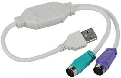 JCTEK USB PS2 Round Connector Converter Cable for Keyboard Mouse (White) USB Adapter(White)
JCTEK USB PS2 Round Connector Converter Cable for Keyboard Mouse (White) USB Adapter(White)