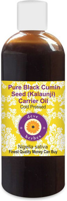 Deve Herbes Pure Black Cumin Seed (Kalaunji) Carrier Oil (Nigella sativa) 100% Natural Therapeutic Grade Cold Pressed(200 ml)
Deve Herbes Pure Black Cumin Seed (Kalaunji) Carrier Oil (Nigella sativa) 100% Natural Therapeutic Grade Cold Pressed(200 ml)