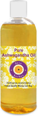 Deve Herbes Pure Ashwagandha Oil (Withania somnifera) 100% Natural Therapeutic Grade(200 ml)
Deve Herbes Pure Ashwagandha Oil (Withania somnifera) 100% Natural Therapeutic Grade(200 ml)