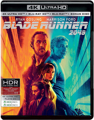 Blade Runner 2049 (4K UHD + Blu-ray 3D + Blu-ray + Blu-ray Bonus Disc) (4-Disc Box Set)(4K(UHD) Blu-ray English)