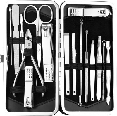 Foolzy Manicure Pedicure Set Nail Clippers, 16 Pcs Stainless Steel Professional Nail Scissors Grooming Kits, Nail Tools with Leather Case(16, Set of 16)
Foolzy Manicure Pedicure Set Nail Clippers, 16 Pcs Stainless Steel Professional Nail Scissors Grooming Kits, Nail Tools with Leather Case(16, Set of 16)