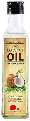 looms & weaves 100 % Pure Raw Coconut Oil for Skin and Hair (Pure & Unrefined) Hair Oil(200 ml)
looms & weaves 100 % Pure Raw Coconut Oil for Skin and Hair (Pure & Unrefined) Hair Oil(200 ml)
