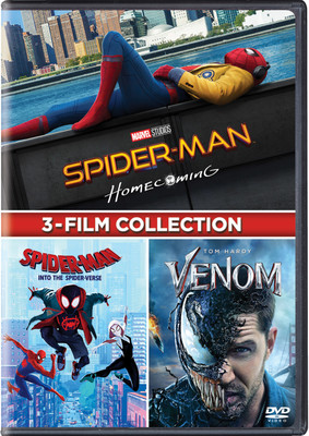 3-Movies Collection: Spider-Man: Homecoming + Spider-Man: Into the Spider-Verse + Venom (3-Disc)(DVD English)