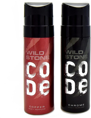 Wild Stone No Gas Chrome And Copper Perfume Body Spray - For Men(120 ml, Pack of 2)
Wild Stone No Gas Chrome And Copper Perfume Body Spray - For Men(120 ml, Pack of 2)