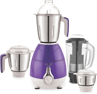 LESCO Blossom Pro 750 W Mixer Grinder(Purple, 4 Jars)